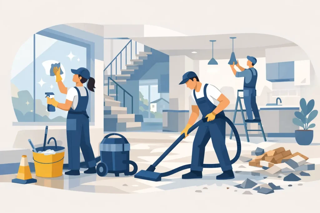 Limpeza pós obra residencial profissional
