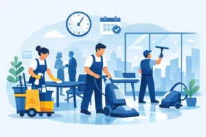 Benefícios da limpeza programada para empresas