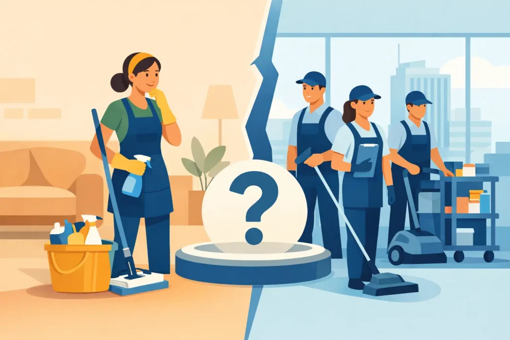 Faxineira ou empresa especializada? Como decidir