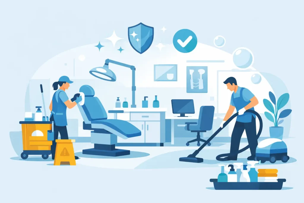 Guia de limpeza para consultórios eficiente