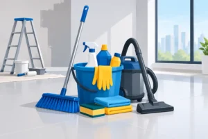 Itens essenciais para uma limpeza pós-obra